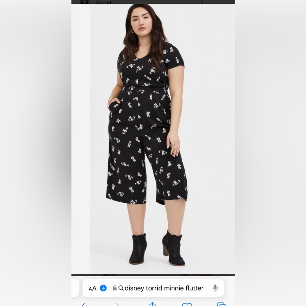 Torrid Disney Minnie Flutter one piece jumpsuit